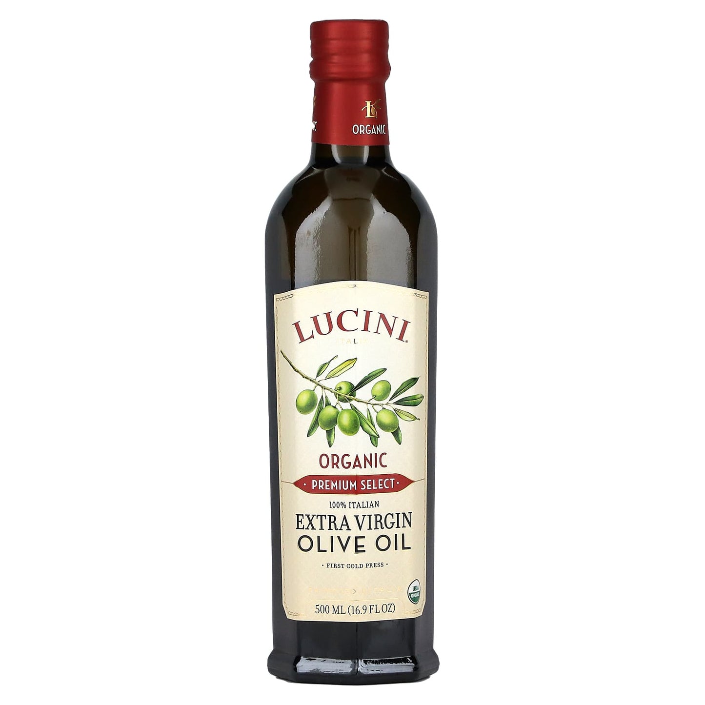 Lucini-Premium Select-Organic Extra Virgin Olive Oil-16.9 fl oz (500 ml)