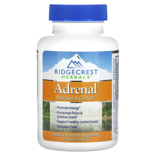 RidgeCrest Herbals-Adrenal-Fatigue Fighter-60 Vegan Capsules