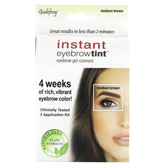 Godefroy-Instant Eyebrow Tint-Medium Brown-3 Application Kit