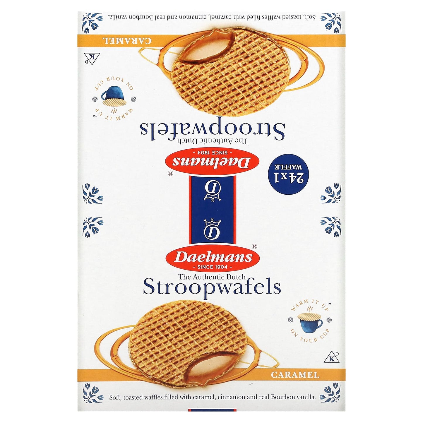 Daelmans, Stroopwafels, Caramel, 24 Waffles, 1.38 oz (39 g ) Each