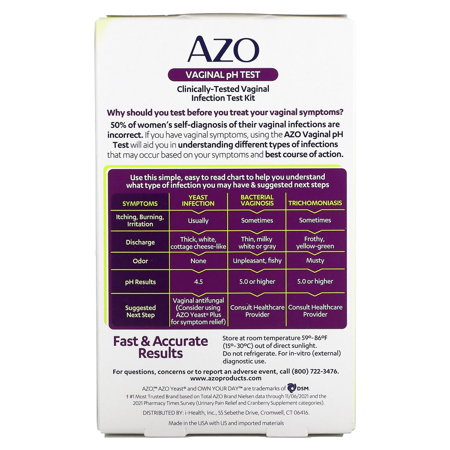 Azo, Vaginal pH Test, 2 Self Tests