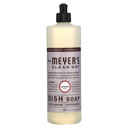 Mrs. Meyers Clean Day-Dish Soap-Lavender-16 fl oz (473 ml)