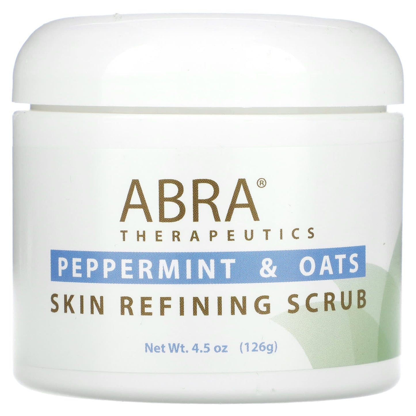 Abra Therapeutics-Skin Refining Scrub-Peppermint and Oats-4.5 oz (126 g)