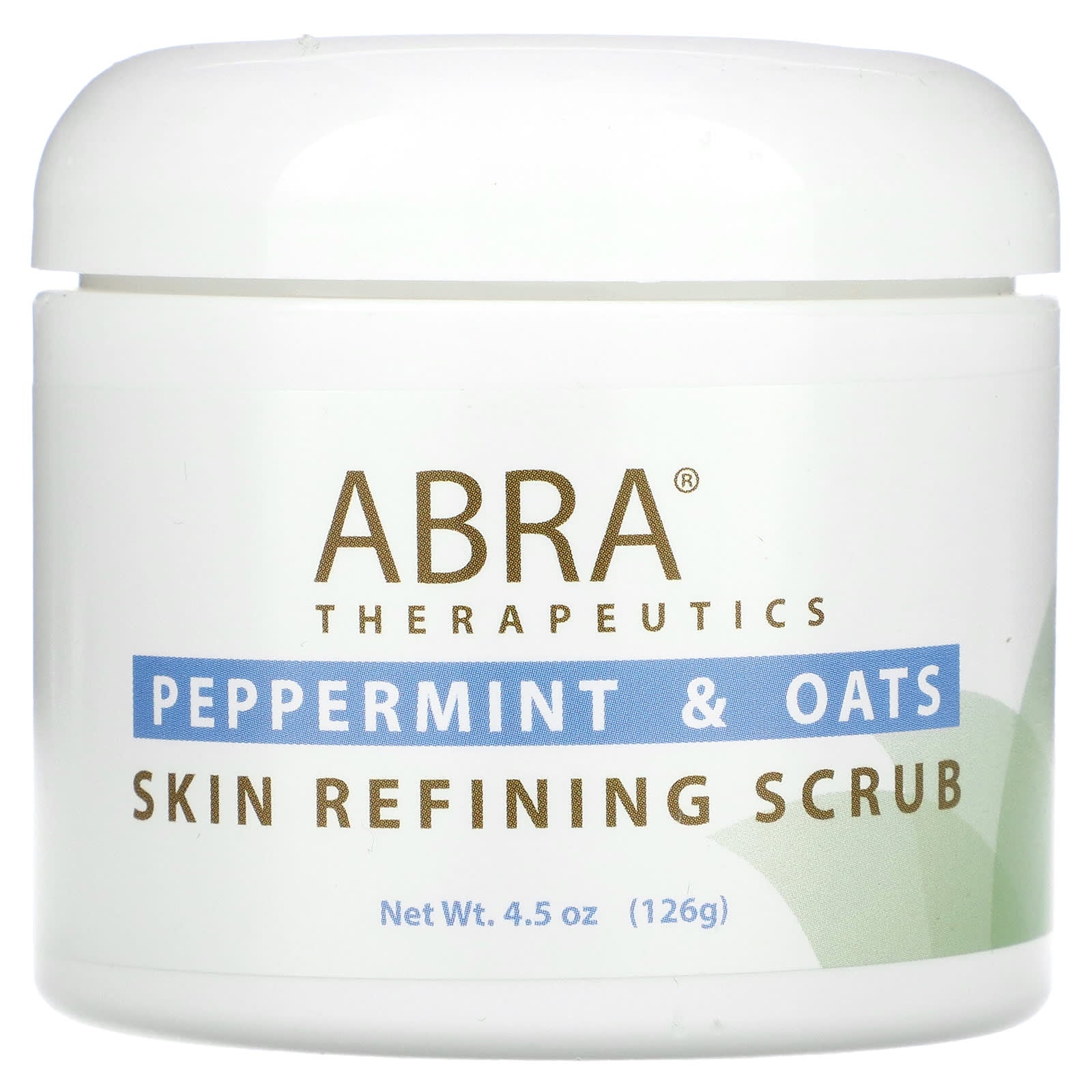 Abra Therapeutics-Skin Refining Scrub-Peppermint and Oats-4.5 oz (126 g)