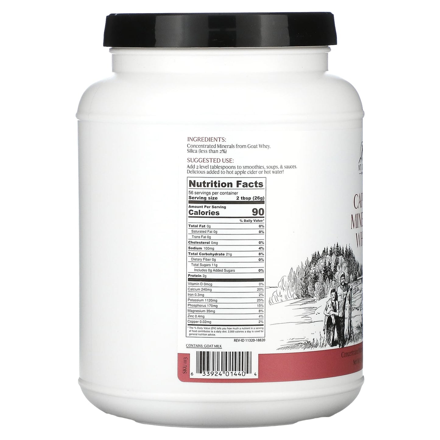 Mt. Capra, Capra Mineral Whey, 50.8 oz (1440 g)