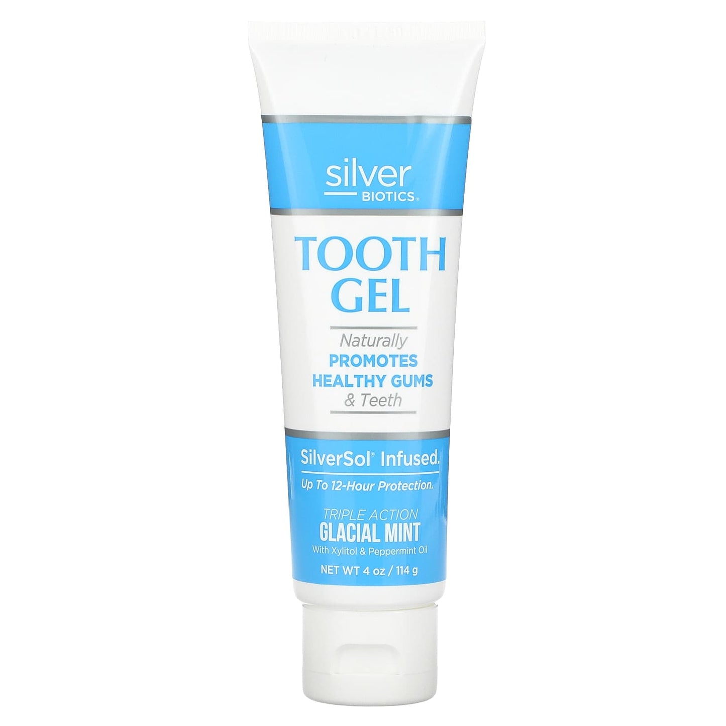 American Biotech Labs-Silver Biotics-Tooth Gel-Glacial Mint-4 oz (114 g)