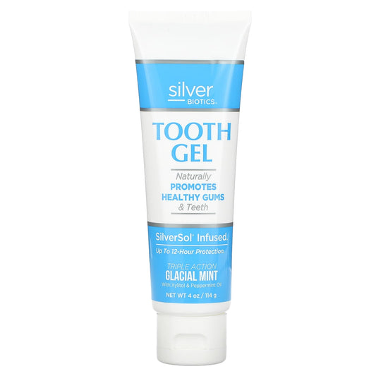 American Biotech Labs-Silver Biotics-Tooth Gel-Glacial Mint-4 oz (114 g)