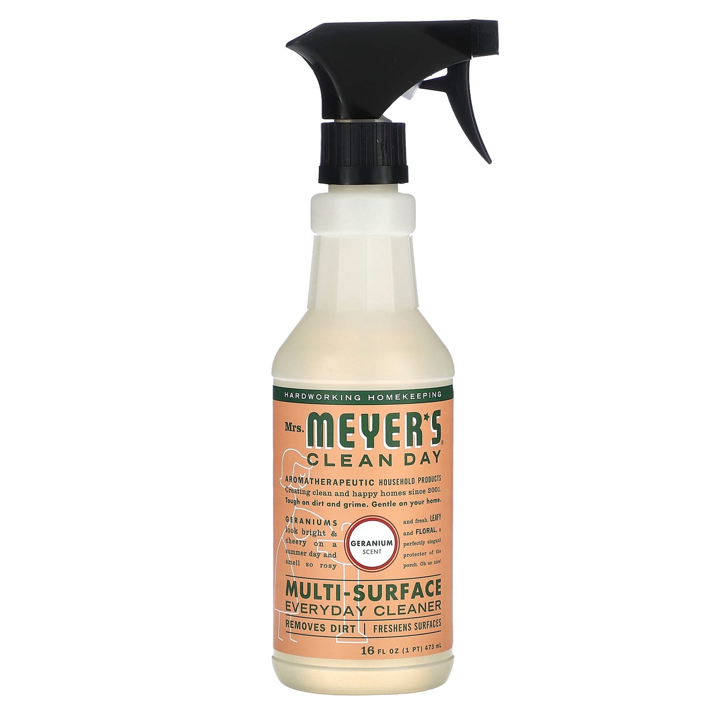 Mrs. Meyers Clean Day-Muti-Surface Everyday Cleaner-Geranium Scent-16 fl oz (473 ml)
