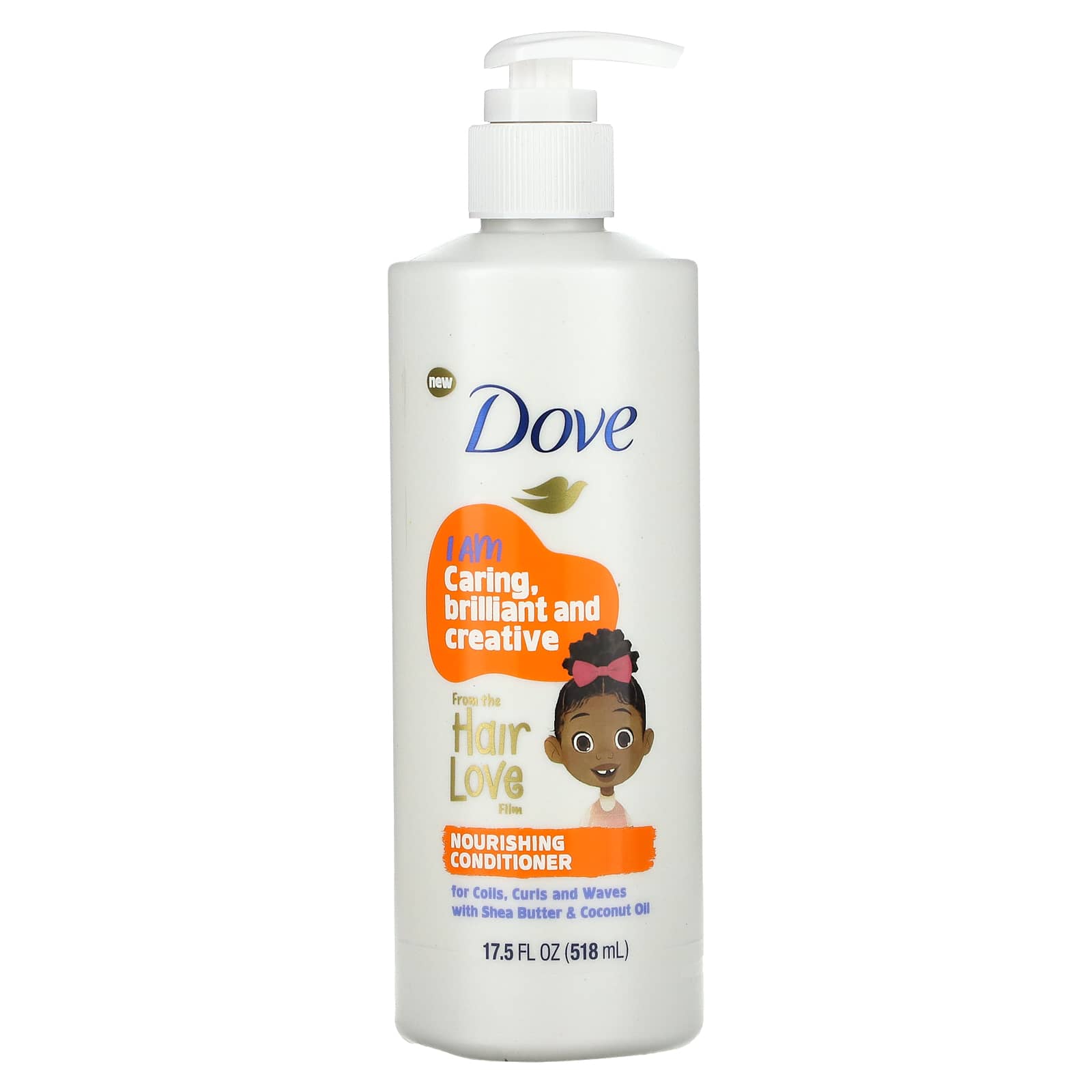 Dove-Kids Care-Nourishing Conditioner-For Coils-Curls and Waves-17.5 fl oz (518 ml)