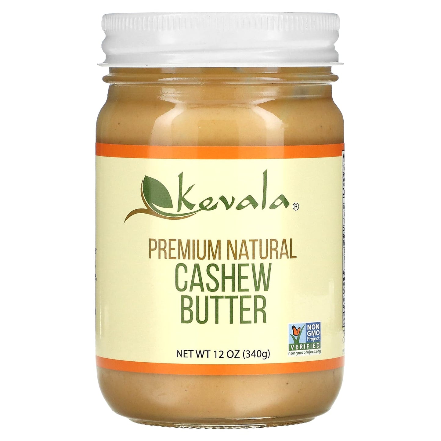 Kevala-Premium Natural Cashew Butter-12 oz (340 g)