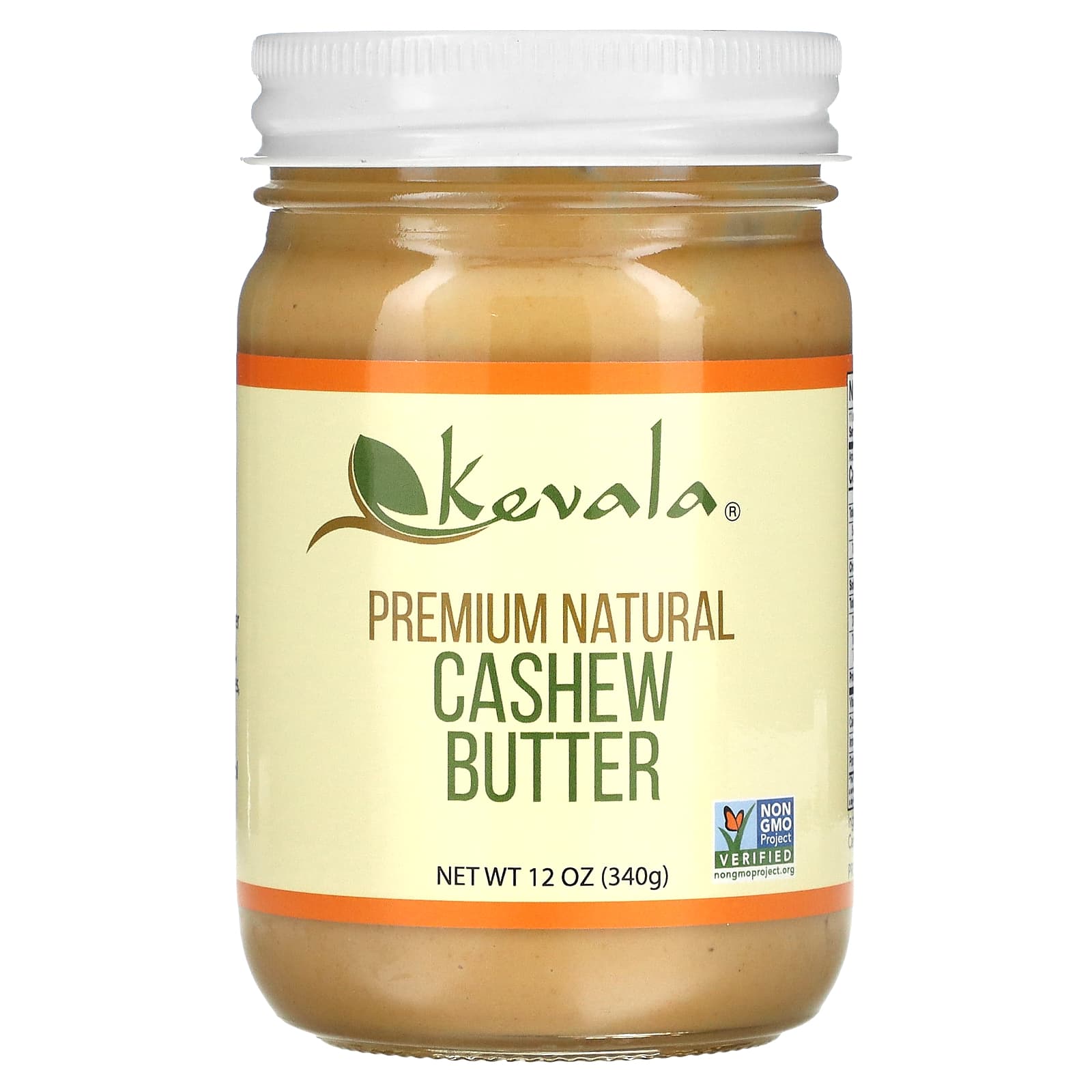 Kevala-Premium Natural Cashew Butter-12 oz (340 g)