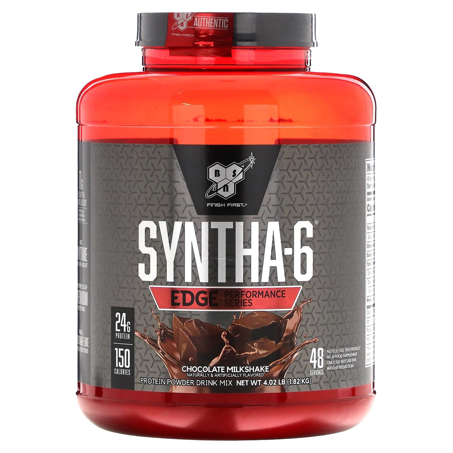 BSN-Syntha-6 Edge-Protein Powder Drink Mix-Chocolate Milkshake-4.02 lb (1.82 kg)