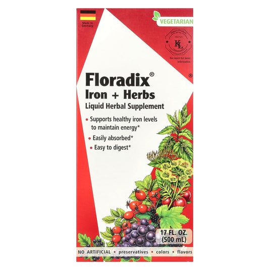 Gaia Herbs-Floradix-Iron + Herbs-17 fl oz (500 ml)