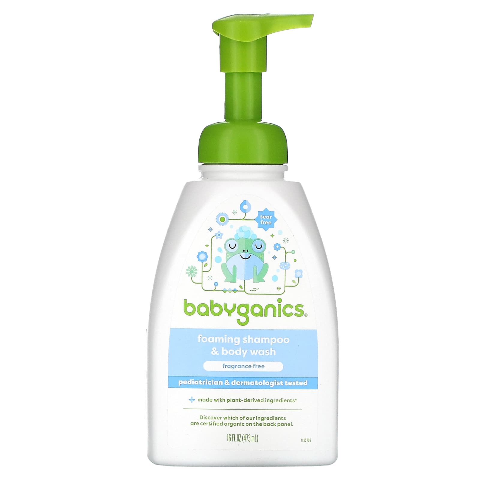 Babyganics-Foaming Shampoo & Bodywash-Fragrance Free-16 fl oz (473 ml)