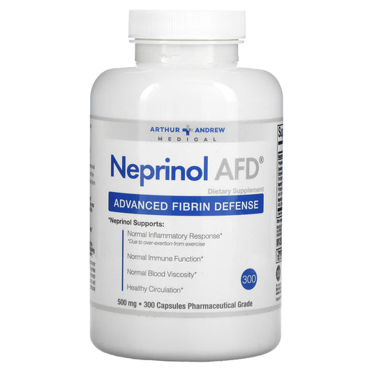 Arthur Andrew Medical-Neprinol AFD-Advanced Fibrin Defense-500 mg-300 Capsules