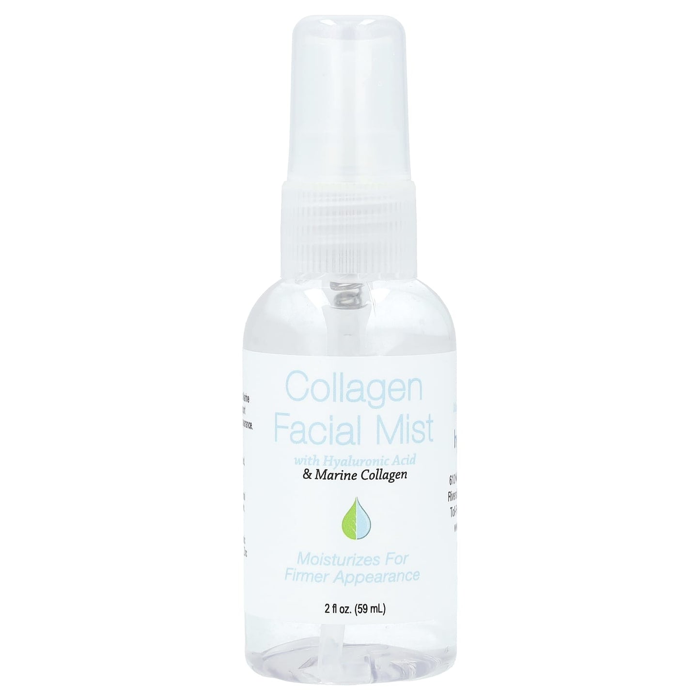 Hyalogic-Collagen Facial Mist With Hyaluronic Acid & Marine Collagen-Fragrance Free-2 fl oz (59 ml)