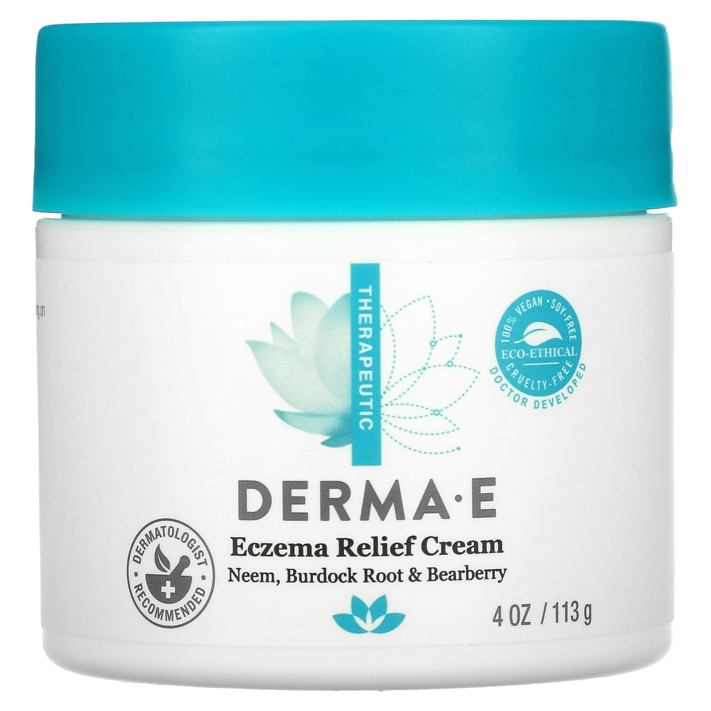 DERMA E-Eczema Relief Cream-4 oz (113 g)