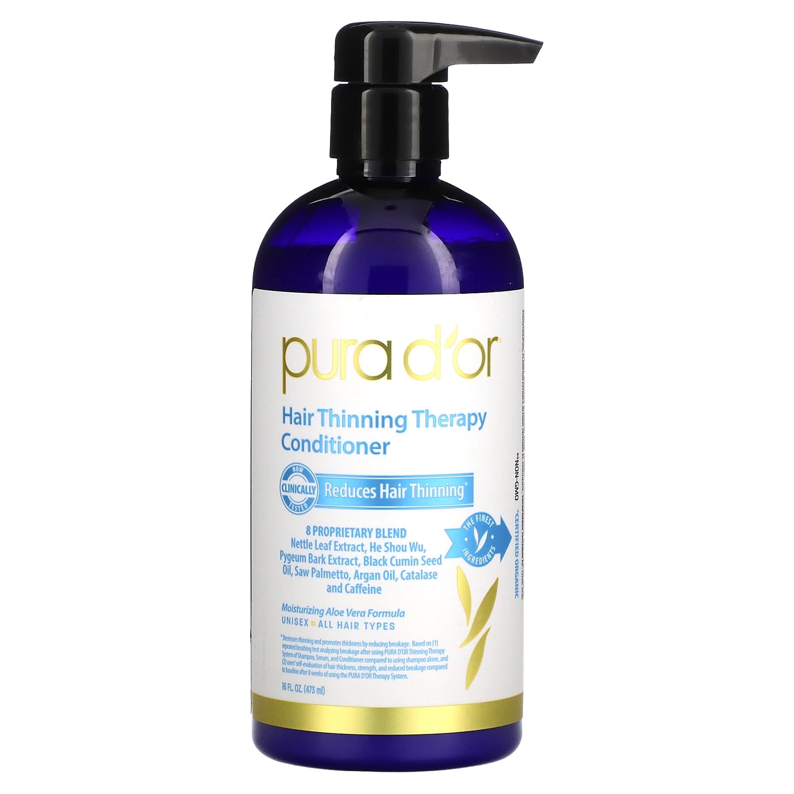 Pura D'or-Hair Thinning Therapy Conditioner-16 fl oz (473 ml)