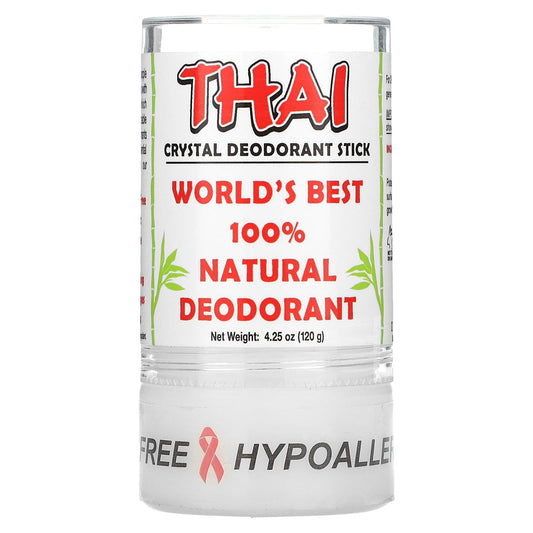 Thai Deodorant Stone-Thai Crystal Deodorant Stick-4.25 oz (120 g)