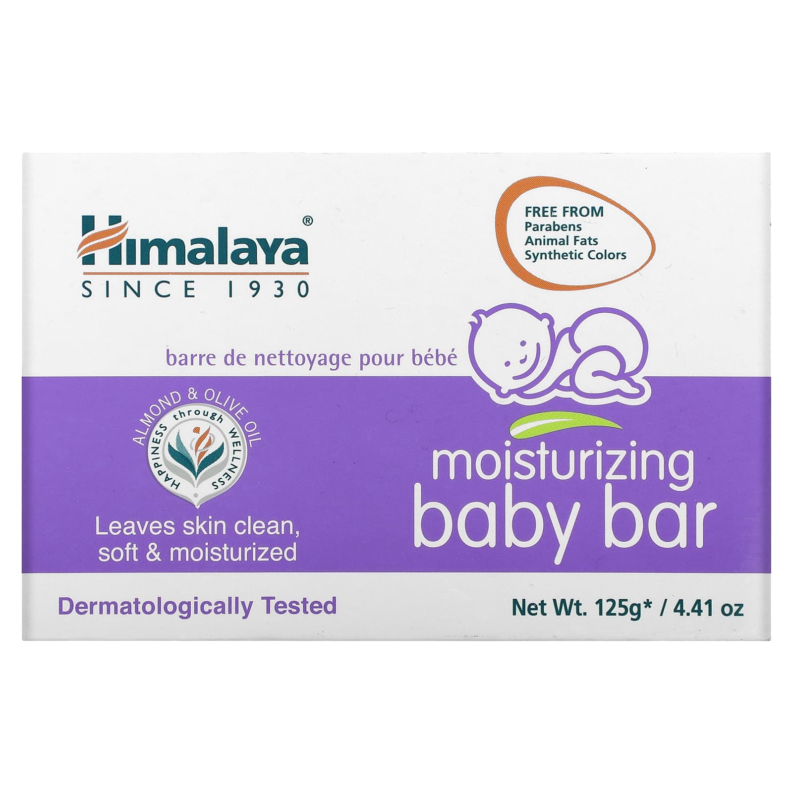 Himalaya-Moisturizing Baby Bar Soap-4.41 oz (125 g)