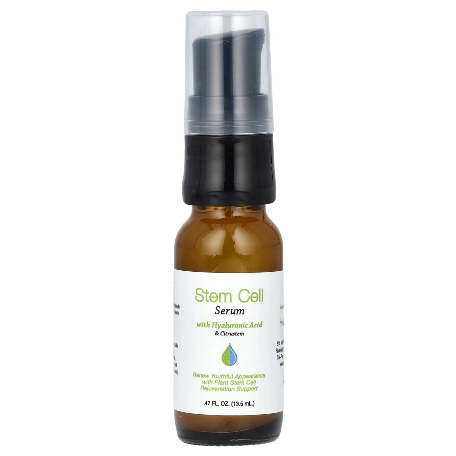 Hyalogic-Stem Cell Serum with Hyaluronic Acid & Citrustem-Fragrance Free-0.47 fl oz (13.5 ml)