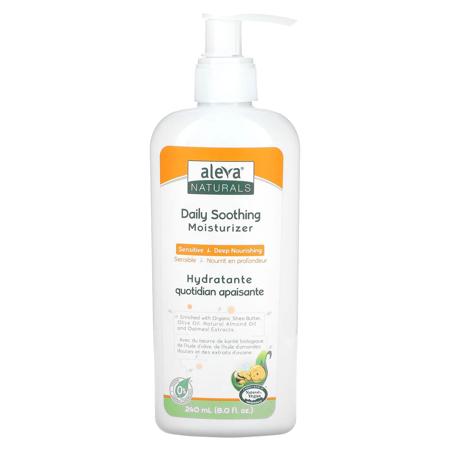 Aleva Naturals-Daily Soothing Moisturizer-8.0 fl oz (240 ml)