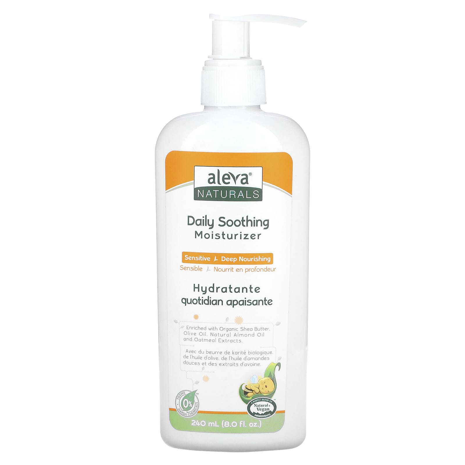 Aleva Naturals-Daily Soothing Moisturizer-8.0 fl oz (240 ml)