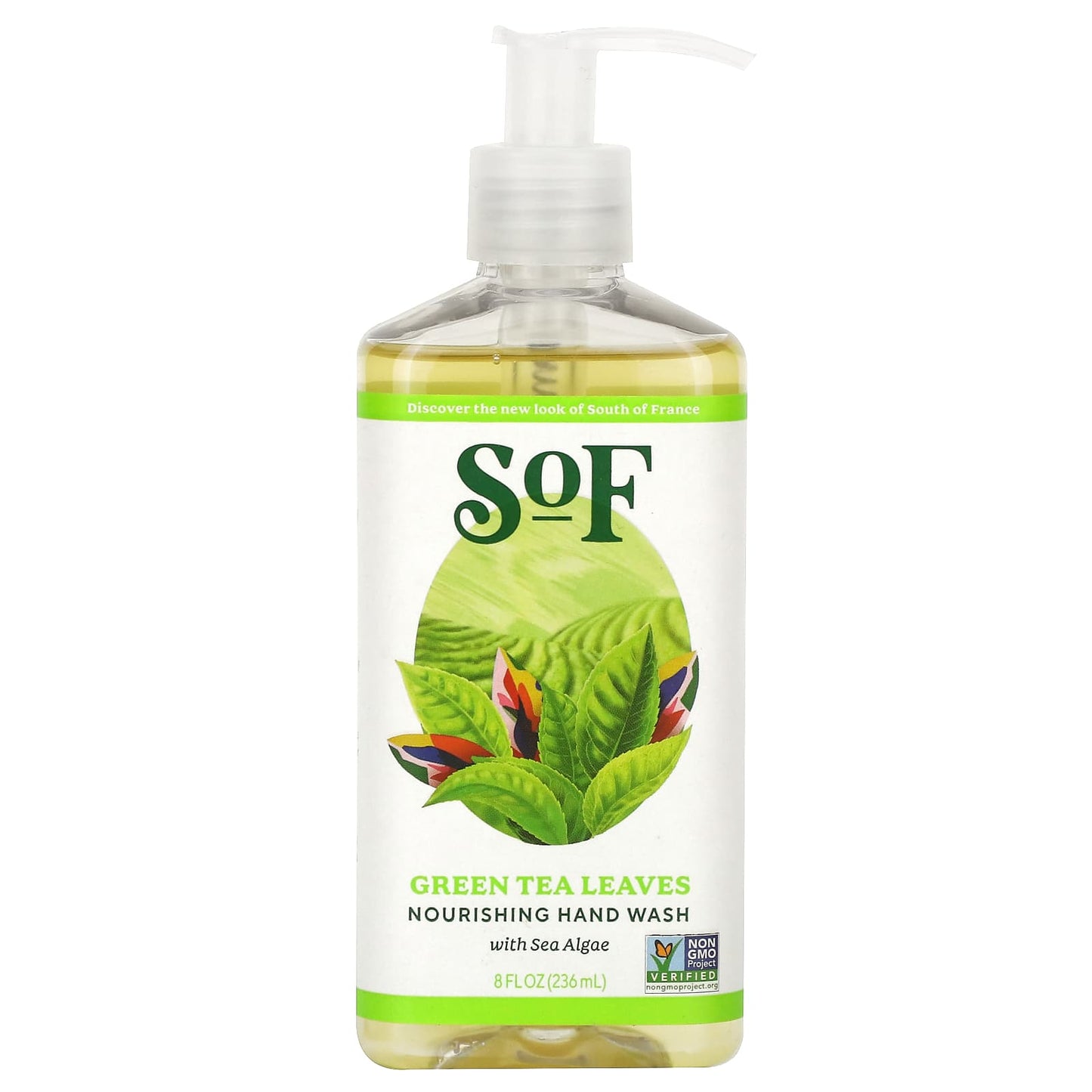 SoF-Nourishing Hand Wash-Green Tea Leaves-8 fl oz (236 ml)