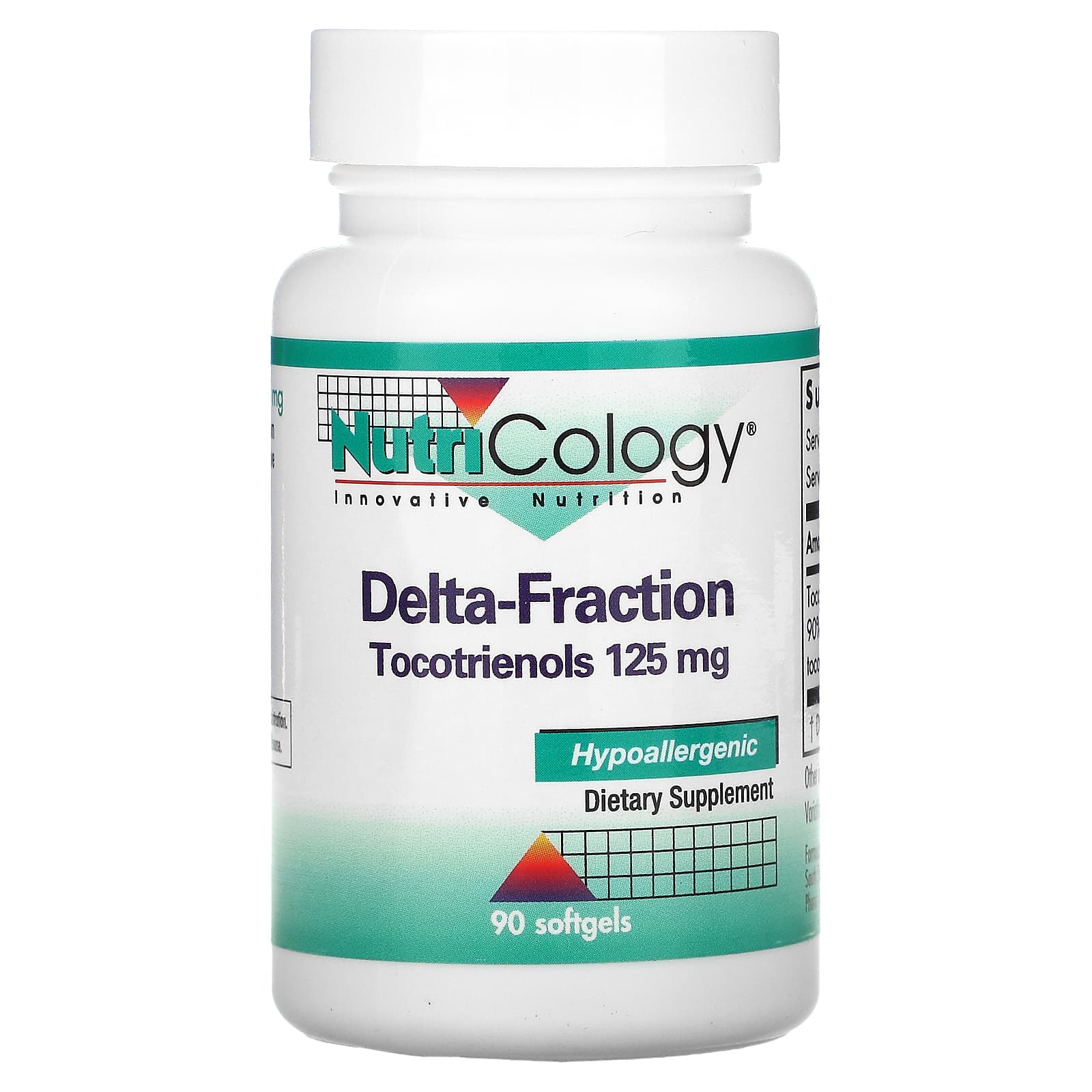 Nutricology-Delta-Fraction Tocotrienols-125 mg-90 Softgels