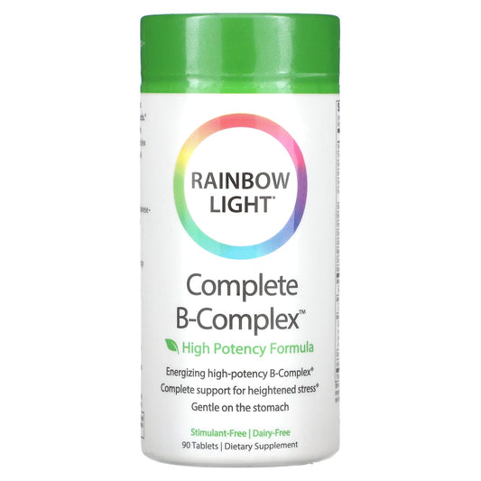 Rainbow Light-Complete B-Complex-High Potency Formula-90 Tablets