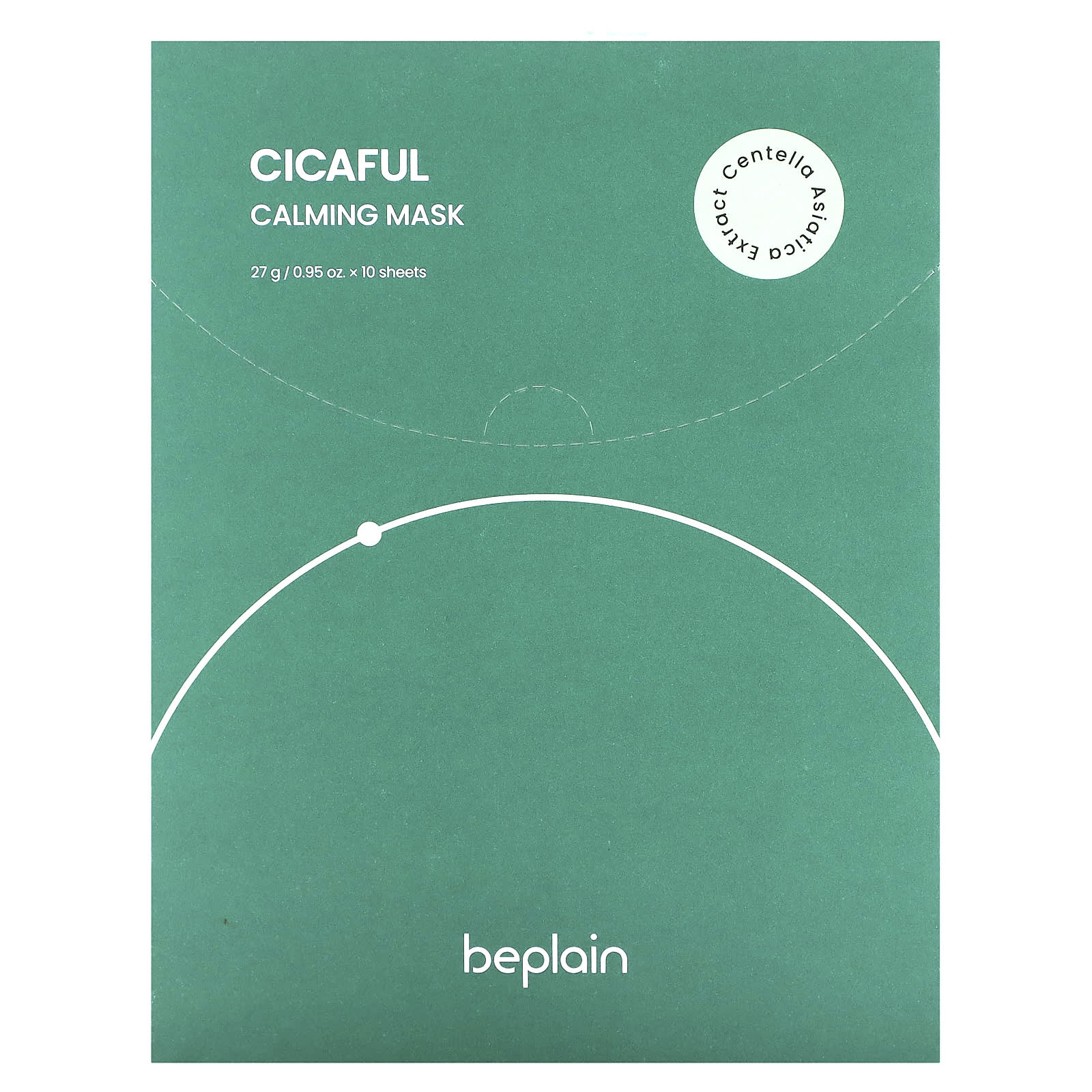 Beplain-Cicaful Calming Beauty Mask-10 Sheets-0.95 oz (27 g) Each