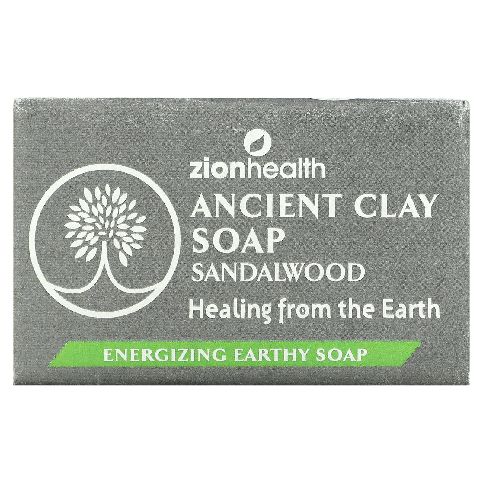 Zion Health-Ancient Clay Soap-Sandalwood-6 oz (170 g)