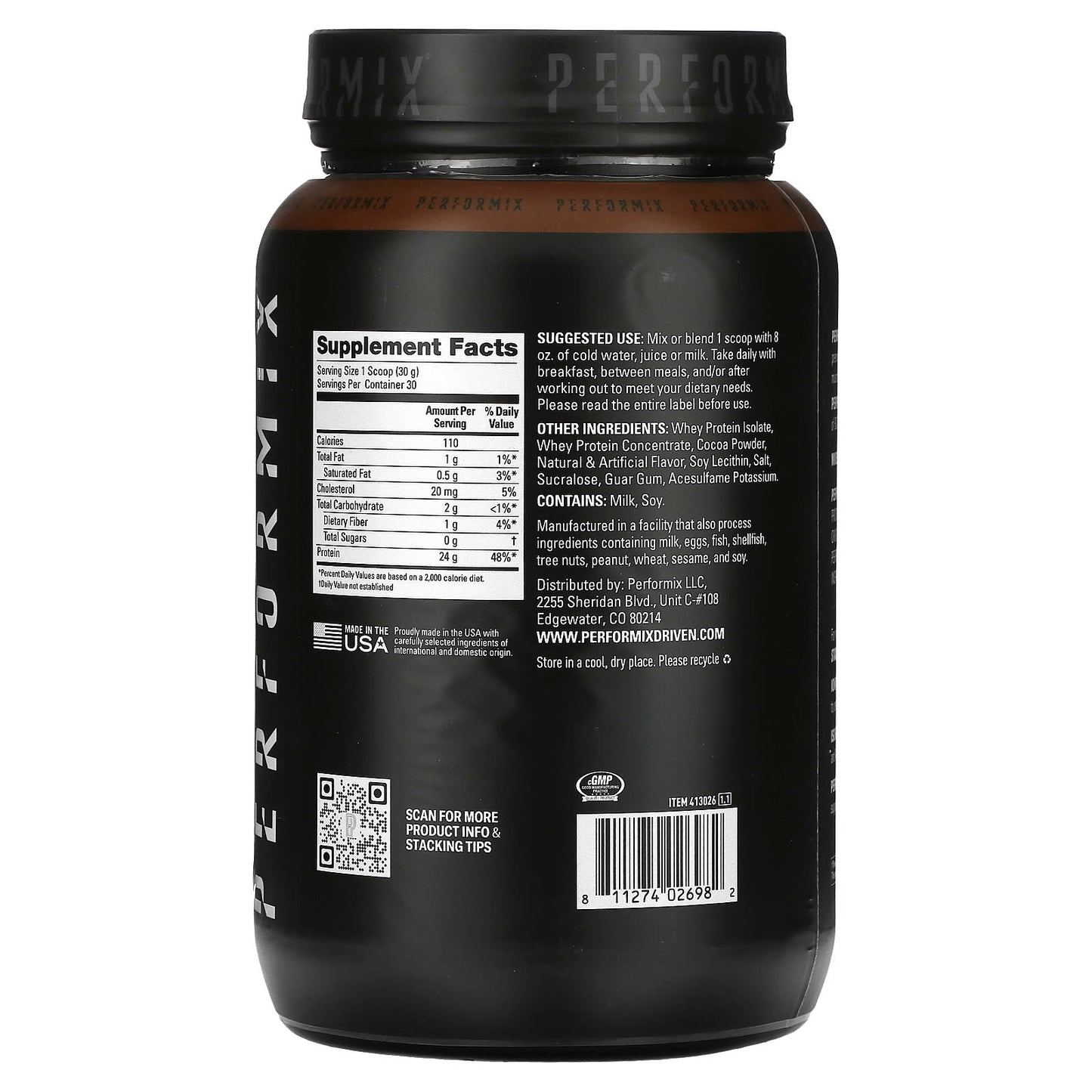 Performix, Whey Protein, Chocolate , 1.98 lbs (900 g)