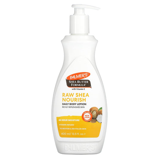 Palmer's-Shea Butter Formula with Vitamin E-Raw Shea Nourish Daily Body Lotion-13.5 fl oz (400 ml)