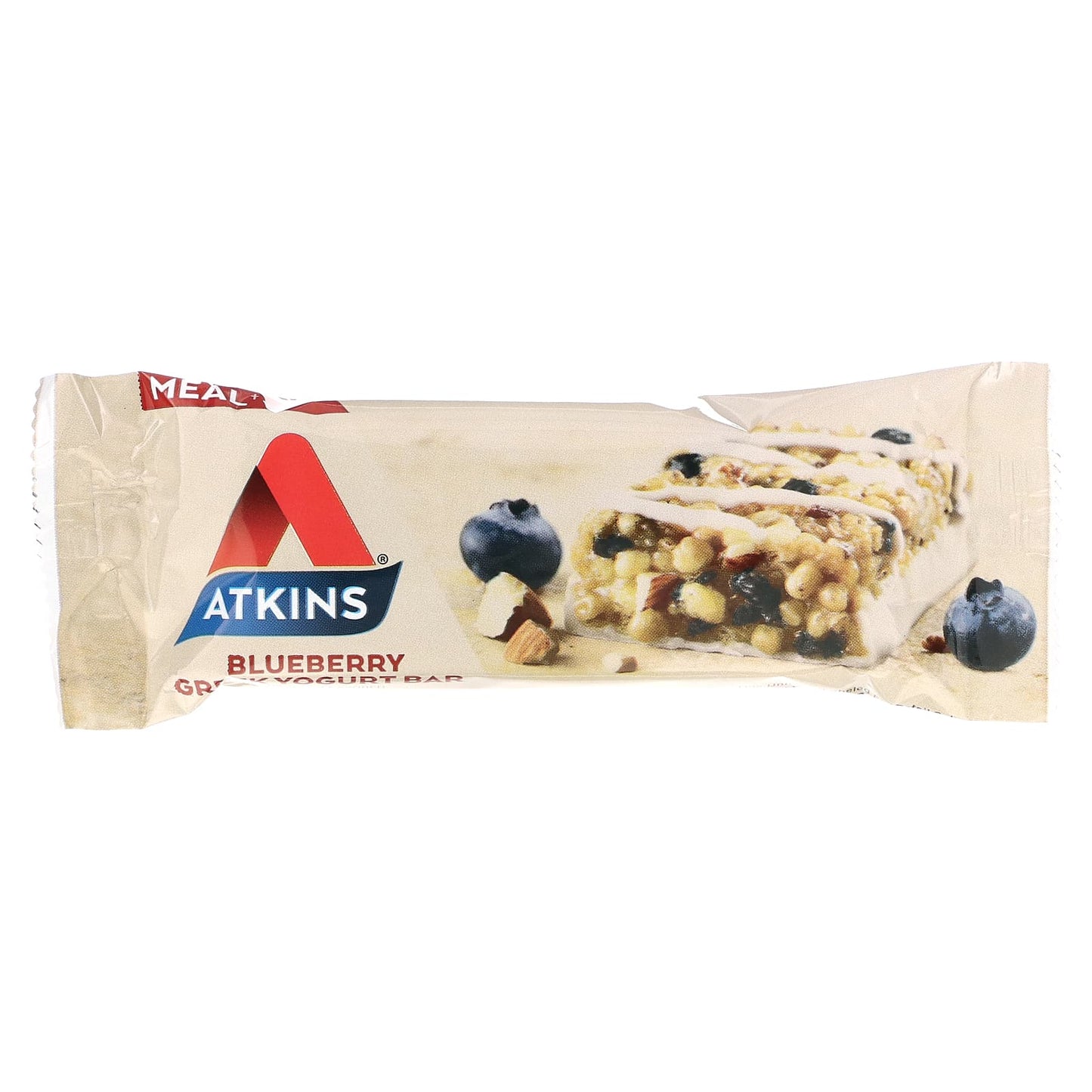 Atkins, Greek Yogurt Bar, Blueberry, 5 Bars, 1.69 oz (48 g) Each