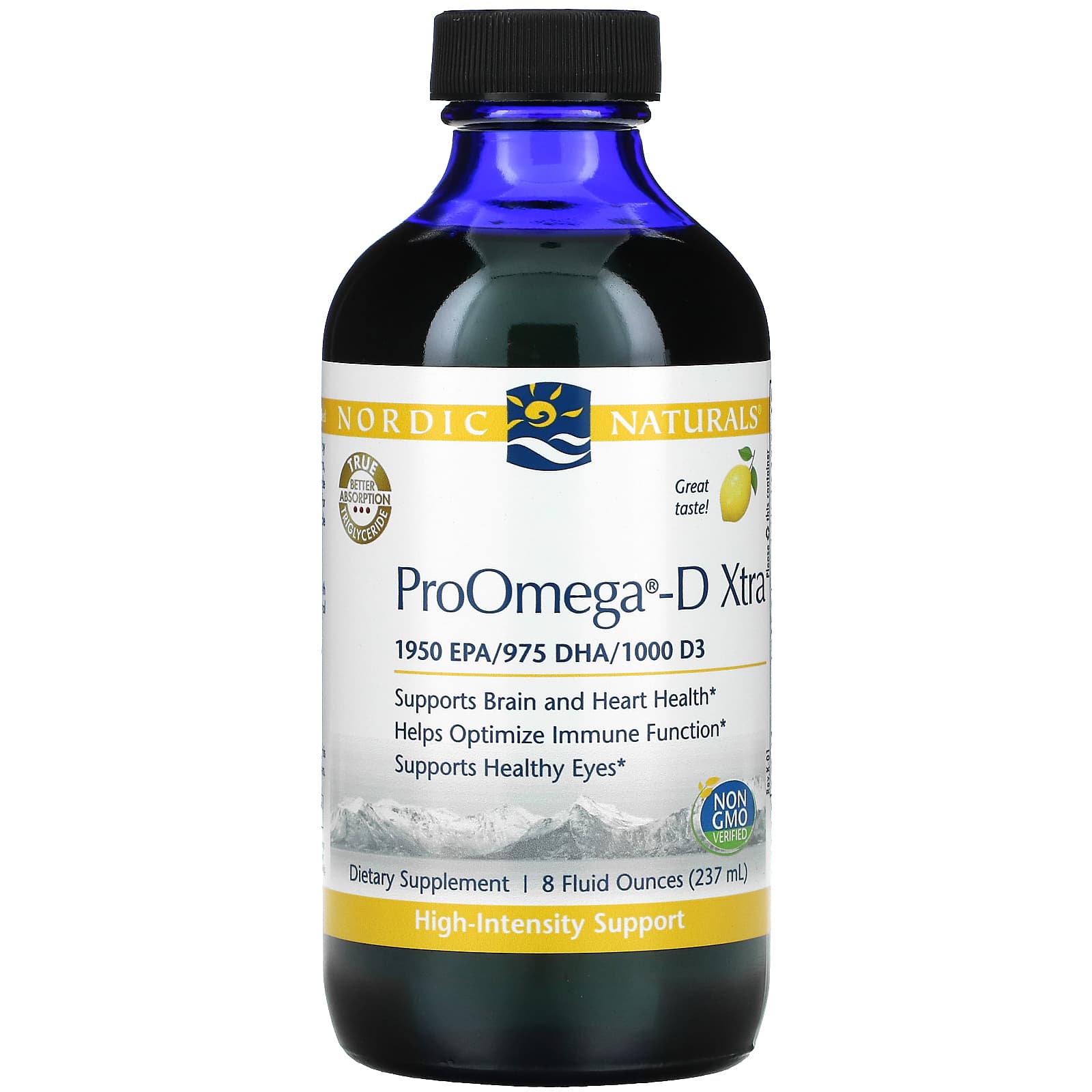 Nordic Naturals-ProOmega-D Xtra-Lemon-8 fl oz (237 ml)