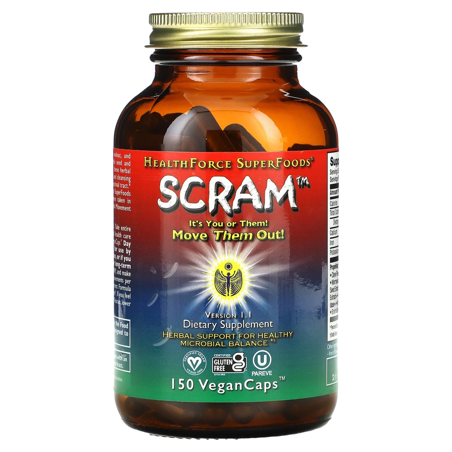 HealthForce Superfoods-Scram-150 VeganCaps