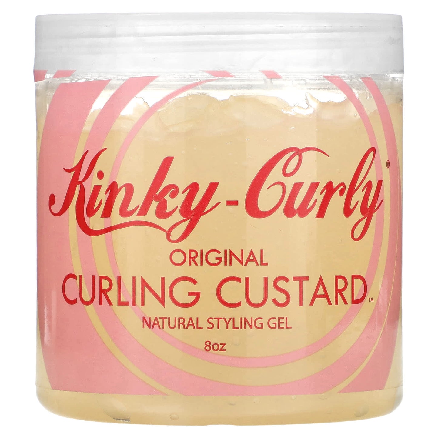 Kinky-Curly-Original Curling Custard-Natural Styling Gel-8 oz