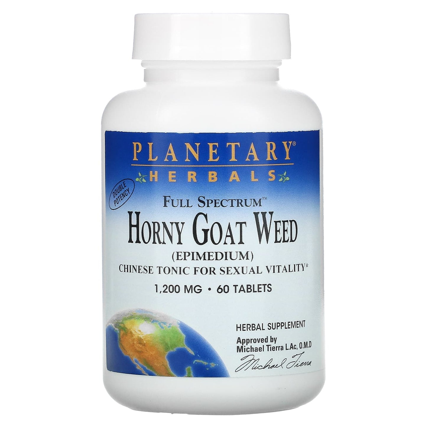 Planetary Herbals-Full Spectrum Horny Goat Weed -1,200 mg-60 Tablets