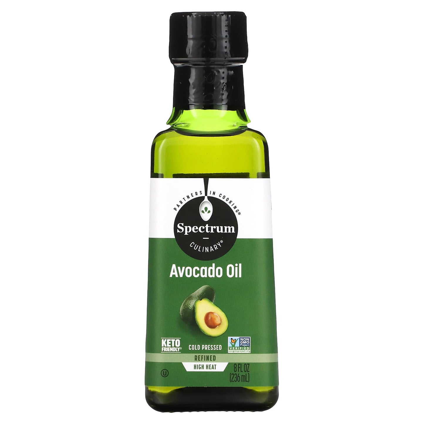 Spectrum Culinary-Avocado Oil-Cold Pressed-8 fl oz (236 ml)