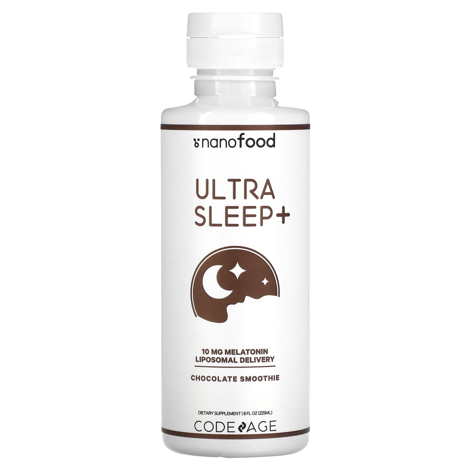 Codeage-Ultra Sleep+-Chocolate Smoothie-8 fl oz (225 ml)