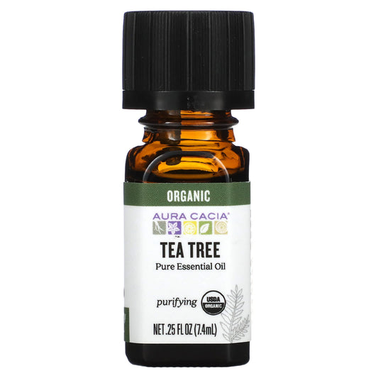 Aura Cacia-Organic Tea Tree-0.25 fl oz (7.4 ml)