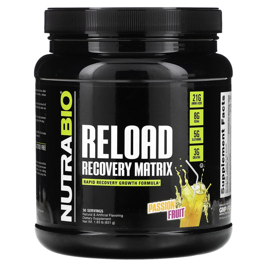 NutraBio-Reload Recovery Matrix-Passion Fruit-1.83 lb (831 g)