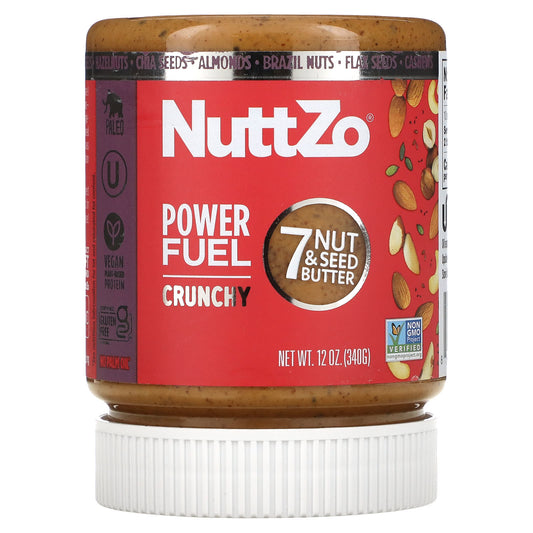 Nuttzo-Power Fuel-7 Nut & Seed Butter-Crunchy-12 oz (340 g)