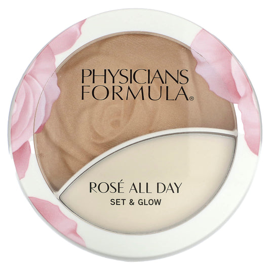 Physicians Formula-Rosé All Day-Set & Glow-Illuminating Powder & Dewy Balm-1711501 Sunlit Glow-1 Count