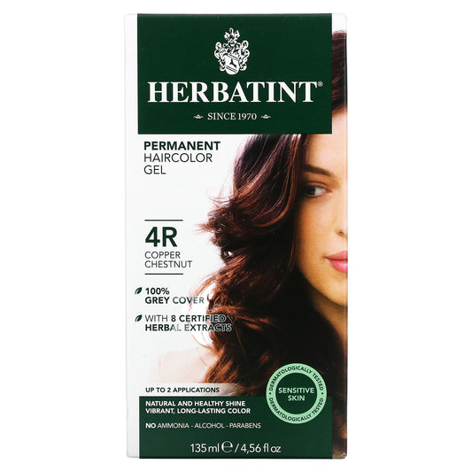 Herbatint-Permanent Haircolor Gel-4R-Copper Chestnut-4.56 fl oz (135 ml)