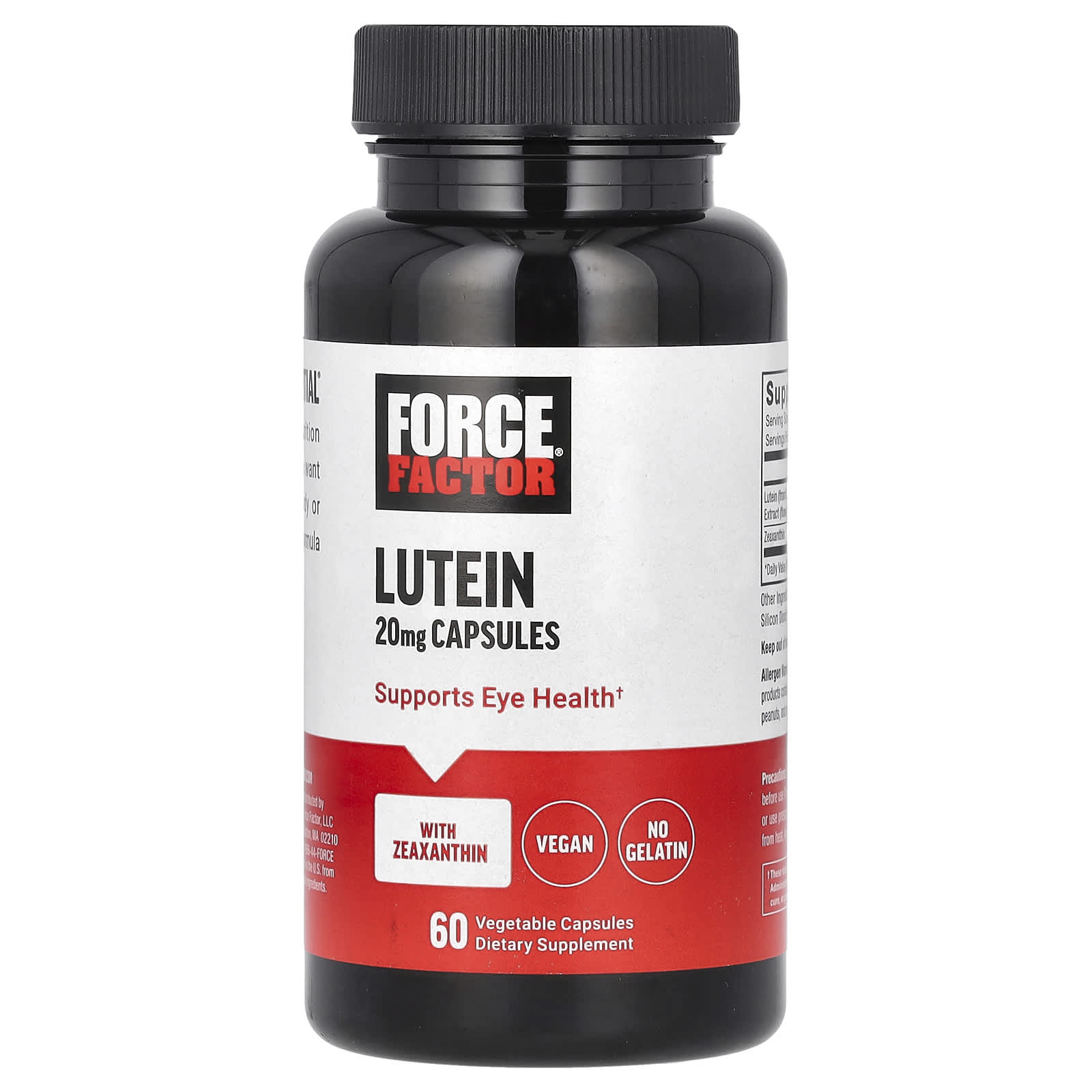 Force Factor-Lutein-20 mg-60 Vegetable Capsules