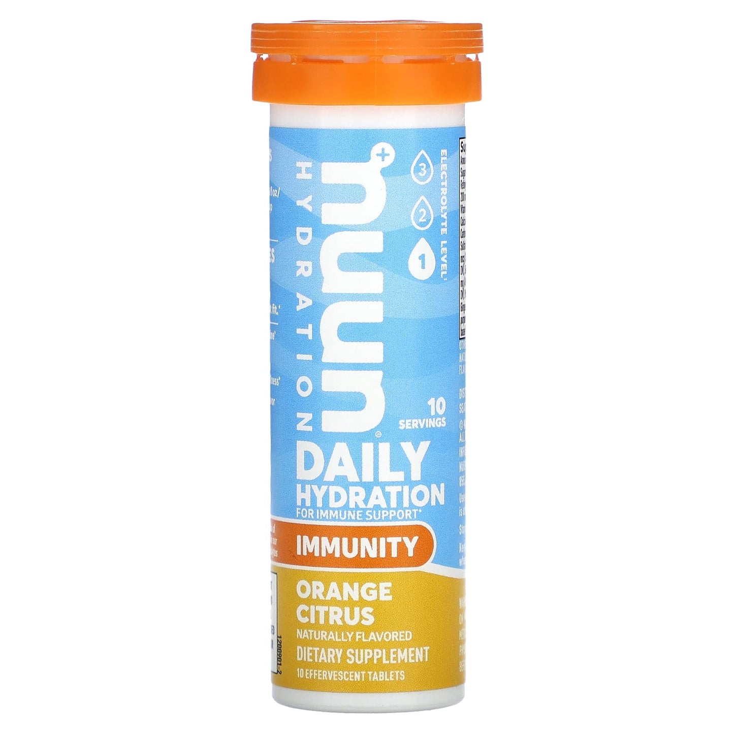 Nuun-Daily Hydration-For Immune Support-Orange Citrus-10 Effervescent Tablets