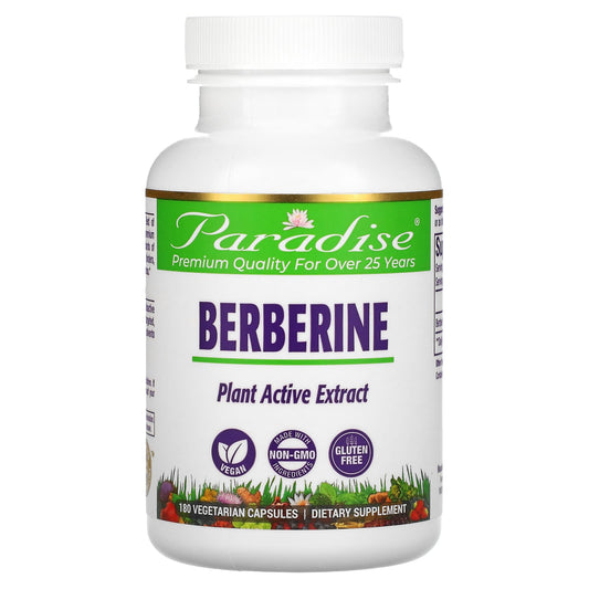 Paradise Herbs-Berberine-180 Vegetarian Capsules