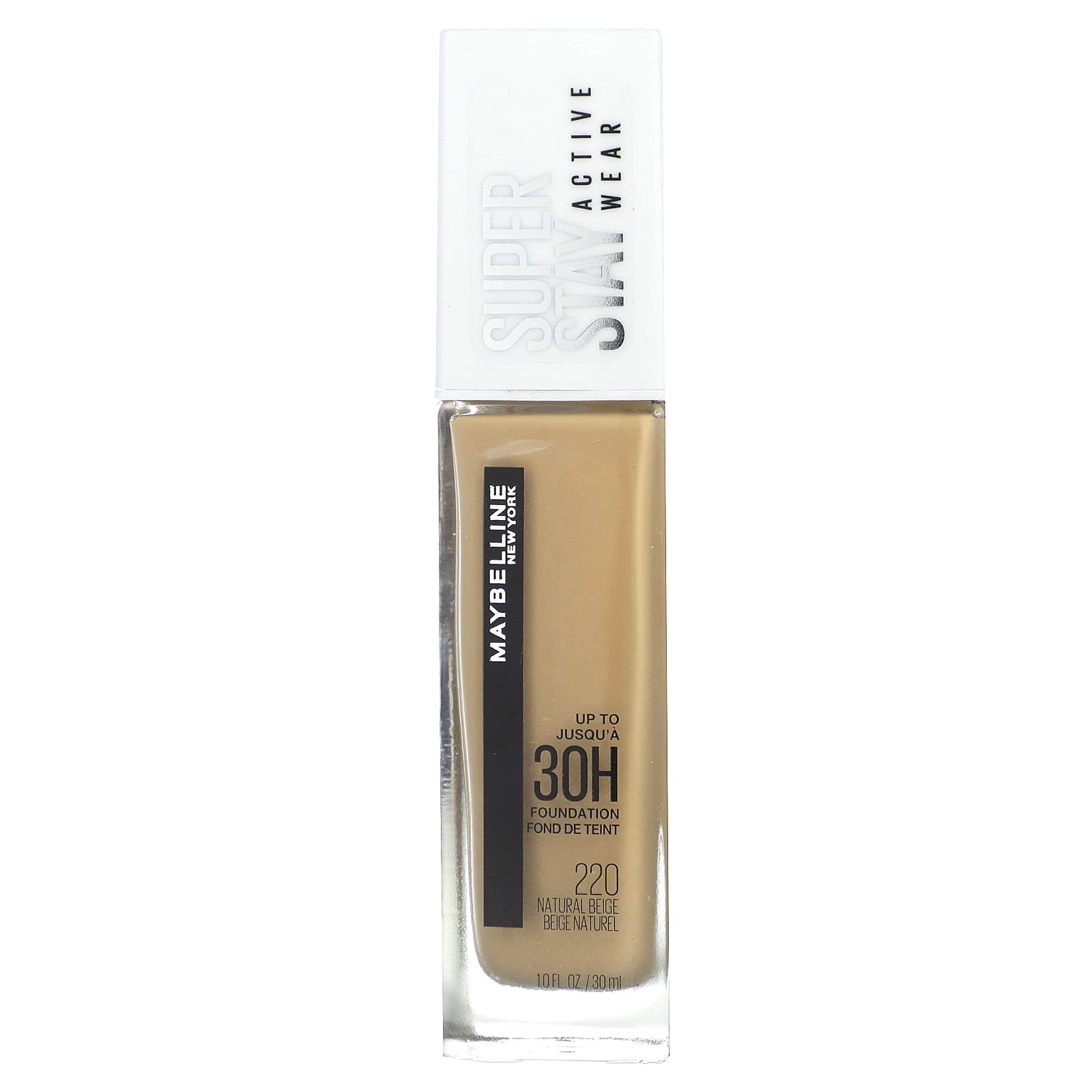 Maybelline-Super Stay-Active Wear Foundation-220 Natural Beige-1 fl oz (30 ml)